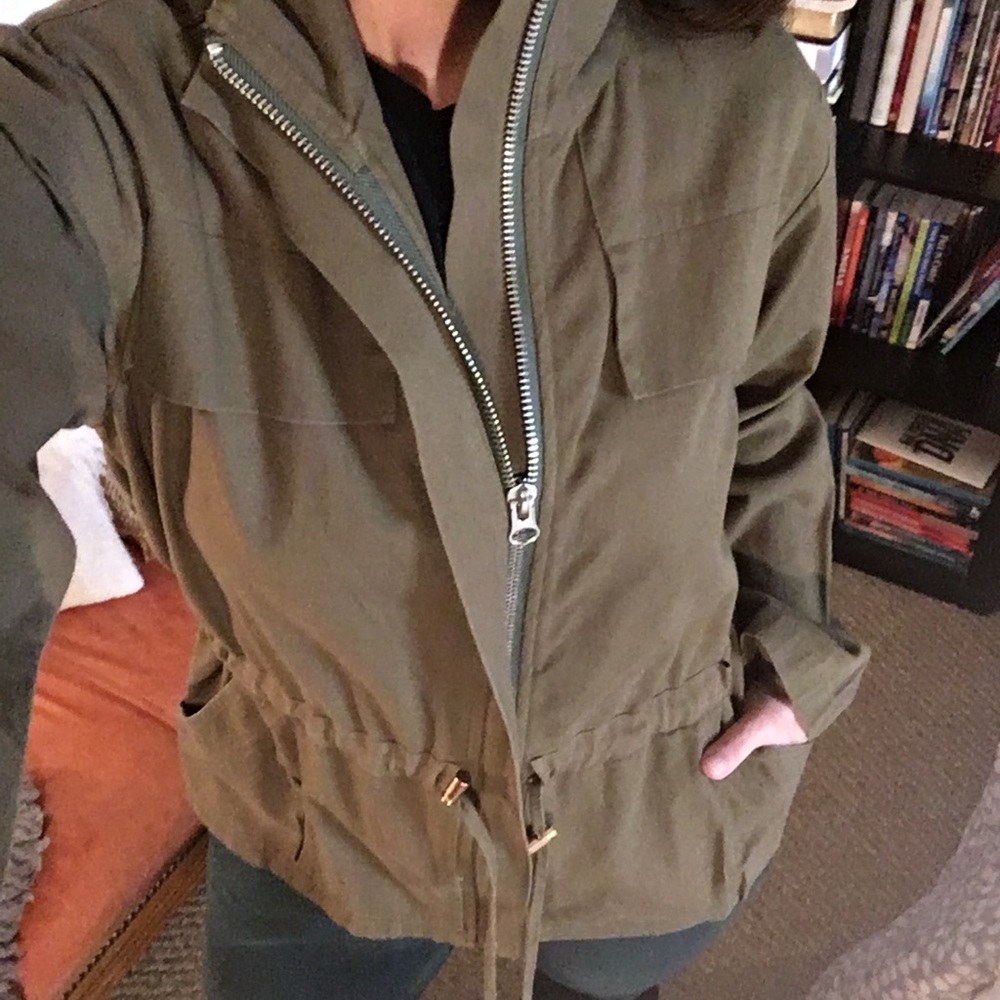 urban outfitters aina utilitarian olive jacket - Picture 8 of 8